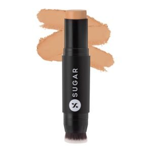 SUGAR Cosmetics Ace Of Face Foundation Stick with In-Built Brush | Lasts 24hrs | Full Coverage Foundation for Women | 12gm - 48 Irish