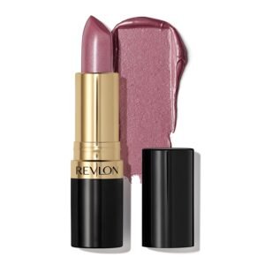 Revlon Super Lustrous Lipstick, High Impact Lipcolor with Moisturizing Creamy Formula, Infused with Vitamin E and Avocado Oil in Plum / Berry Pearl, Plum Baby (467)