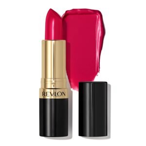 Revlon Super Lustrous Lipstick, High Impact Lipcolor with Moisturizing Creamy Formula, Infused with Vitamin E and Avocado Oil in Red / Coral, Cherry Blossom (028)