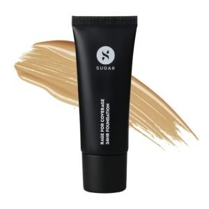 SUGAR Cosmetics Rage For Coverage 24Hr Foundation | Full Coverage | Matte Finish I Creamy Formula | 25 ml - 40 Breve