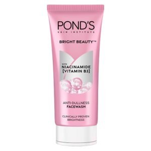 POND's Bright Beauty Anti-Dullness & Brightening Facewash With Niacinamide | For Glass-Skin Like Shine And With 4X Visibly Brighter Skin, 100Gm