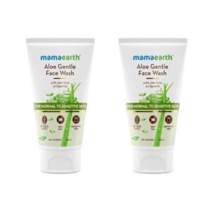 Mamaearth Aloe Gentle Face Wash with Aloe Vera & Glycerin for Sensitive Skin, Dry to Normal Skin - 150 ml (Pack of 2)