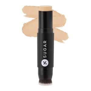 SUGAR Cosmetics Ace Of Face Foundation Stick with In-Built Brush | Lasts 24hrs | Full Coverage Foundation for Women | 12gm - 20 Galao