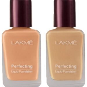 LAKMÉ © Perfecting Dewy Liquid Foundation Light Coverage for All Skin Type, Pearl, 27Ml And Lakme © Perfecting Liquid Foundation for All Skin Type, Shell, 27Ml