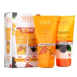 VLCC Turmeric & Berberis Face Wash + Anti Tan Skin Lightening Face Wash -150ml X 2 - Buy One Get One - with Turmeric & Berberis, Mulberry Extract, and Orange Peel Extract