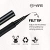 Mars Liquid Eyeliner Pen Matte Black, 1.5ml (EL02) - Image 3