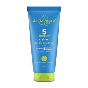Aqualogica 5 Barrier+ Repair Gentle Face Cleanser with Avocado & 5 Essential Ceramides-100ml| Dry to Normal, Sensitive Skin|Strengthens Skin Barrier|Non-Oil Stripping|Gently Cleanses & Hydrates|Men & Women