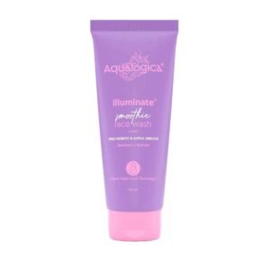Aqualogica illuminate+ Smoothie Face Wash with Wild Berries & Alpha Arbutin for Gently Exfoliates & Hydrates Skin | For Glowing, Combination & Dry Skin -100ml