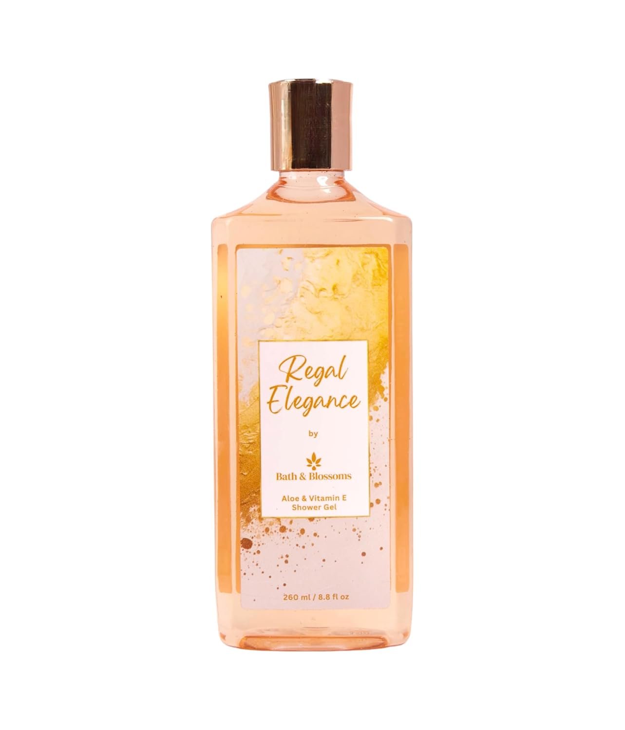 Bath & Blossoms Regal Elegance Nourishing & Skin Softening Aloe & Vitamin E Shower Gel 260 ml | Suitable for all skin types | 100% Paraben free & Vegan formula
