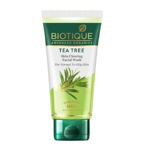 Biotique Tea Tree Skin Clearing Normal to Oily Skin Face Wash, 150 ml | Treats Acne, Pimples, Clear Skin