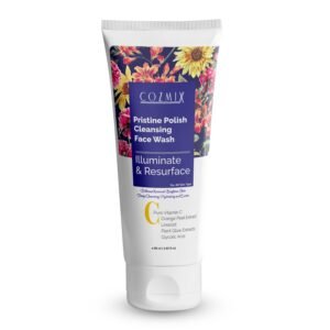 COZMIX Pristine Polish Deep Cleansing Face Wash | Pores Cleansing Face Wash For Acne Prone Skin Oily Skin & Dry Skin | Brightening Face Wash For Women & Men