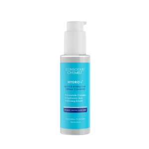 Conscious Chemist® Gentle Face Wash for Dry Skin | 100ml | Hydrating Cleanser for Face with Hyaluronic Acid, Ceramides and Ginseng Extract, Treats Dull and Dehydrated Skin for Women & Men - Hydro+