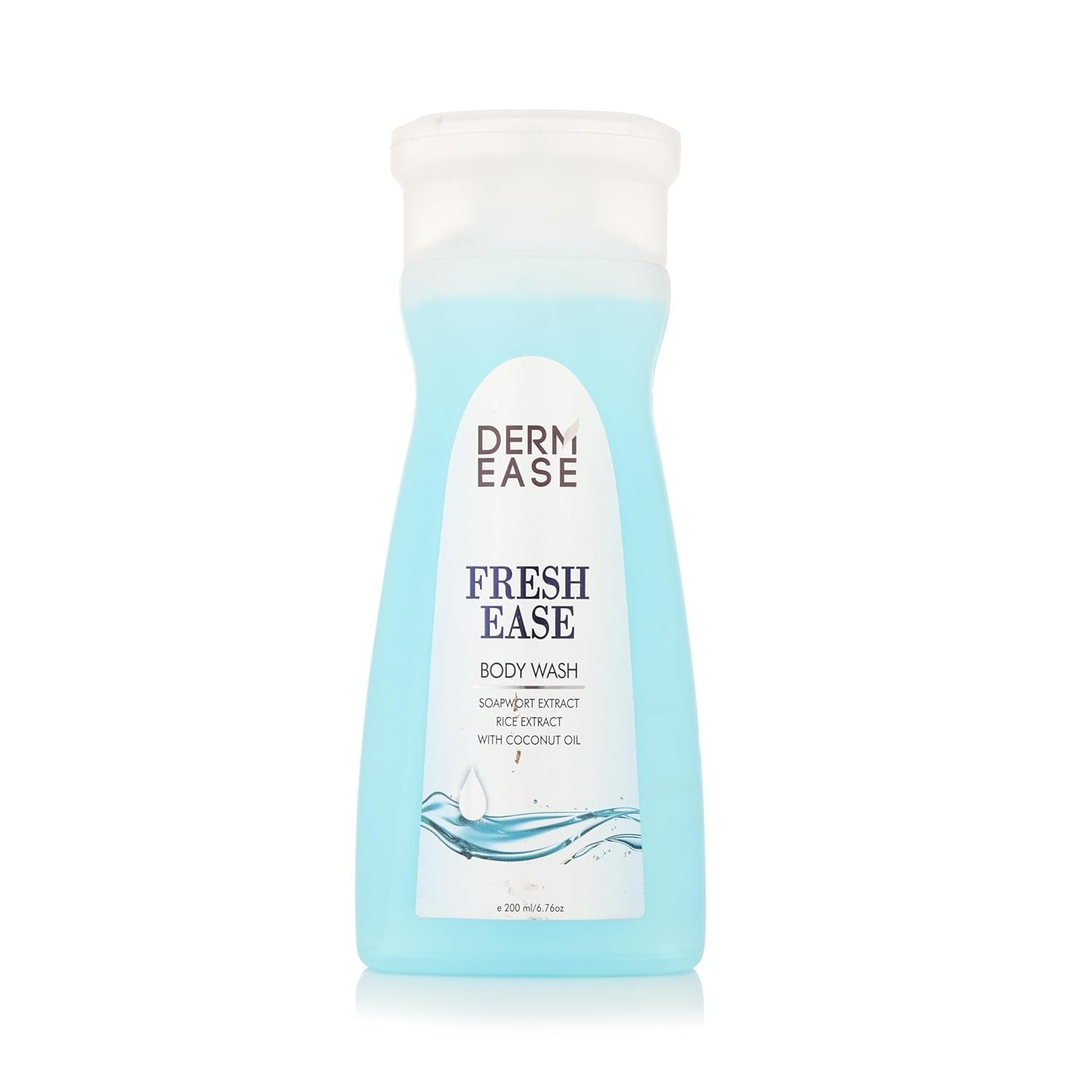 DERM EASE Fresh Ease Body Wash with Coconut Oil & Rice Extract Body Shower 200 ML | Paraben Free Suitable for all skin types