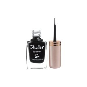 Dazller Liquid Eyeliner Waterproof, 9.5ml, Black, Smudge-proof, Matte, One stroke application, Long-lasting, Deeply pigmented, Lightweight, Quick-drying