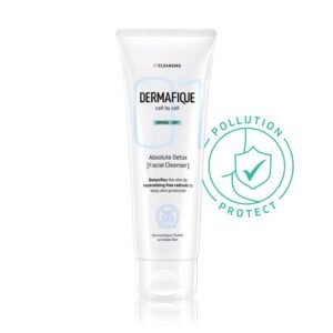 Dermafique Absolute Detox Facial Cleanser – 100ml, with Bio-Active Cellulose Beads, Face Wash Enriched with Vitamin E & Pomegranate Extracts | Soap, Paraben & Alcohol Free | Dermatologist Tested Face Cleanser