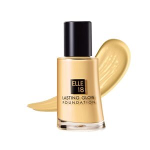 Elle 18 Lasting Glow Liquid Radiant Full Coverage Foundation For All Skin Type (02 Marble, Marble, 27 Ml)