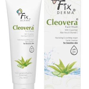 Fixderma Cleovera, Aloe Vera Face Wash with Vitamin E | Aloe Vera Gel for Face | Face Wash & Face Cleanser | Face Wash for Dry Skin (All Type Skin) | Face Wash for Women & Men - 75g