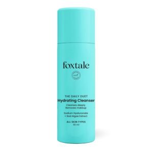 Foxtale Hydrating Face Wash with Hyaluronic Acid, Vitamin B5 for Women, Men | Pore Cleansing | Dirt Control | Makeup Remover | Cleanser For All Skin Types - 30ml