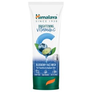 Himalaya Brightening Vitamin C Blueberry Face Wash | Brightening Face Cleanser | Remove Dull Skin | 50ml