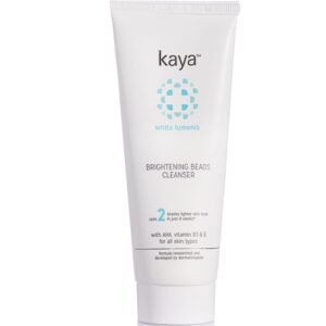 Kaya Clinic Brightening Beads Cleanser with AHA, Niacinamide, Vitamin E, Daily Use Exfoliating & Brightening Face Wash, Hydrating Cleanser for All Skin Types, 100ml
