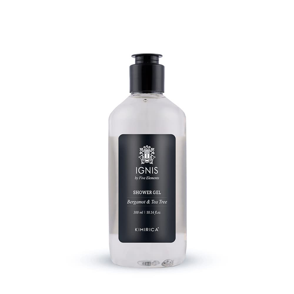 Kimirica Ignis Body wash With Bergamot & Tea Tree Extract Hydrating Formula | Shower gel For all Skin Types, Paraben & Sulphate Free | Carefully crafted for dry skin (300ml)