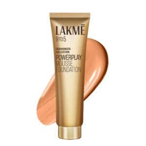 LAKMÉ 9 To 5 Weightless Full Coverage Mousse Foundation, Rose Ivory (25 Gm) | Natural Matte Finish Foundation Cream | Mousse Long Lasting Foundation For All Skin Types
