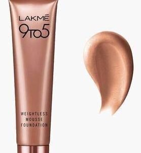 LAKMÉ 9 To 5 Weightless Mousse Foundation, Light Matte Finish (5X29G) For All Skin Types