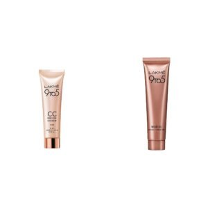 LAKMÉ Complexion Care Face Cream, Beige, 9g & Lakme 9 to 5 Weightless Mousse Foundation, Rose Ivory, 6g, Matte Finish