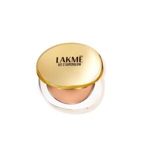 LAKMÉ Makeup+Skincare Vitc Superglow Skin Perfecting Natural Compact, For All Skin Type, Cinnamon30, 8 Gm, Brown