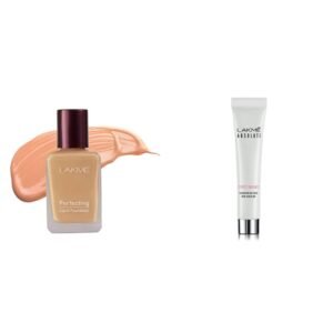 LAKMÉ Perfecting Radiant Liquid Foundation for All Skin Type, Pearl, 27Ml And Lakme Absolute Perfect Radiance Skin Lightening/Brightening Day Creme 15 G