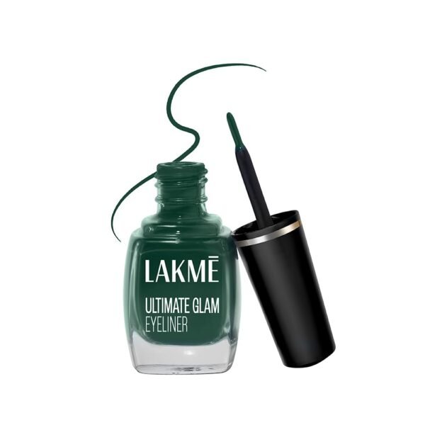 LAKMÉ Ultimate Glam Cream Eye Liner, Semi Matte, Green, 9Ml