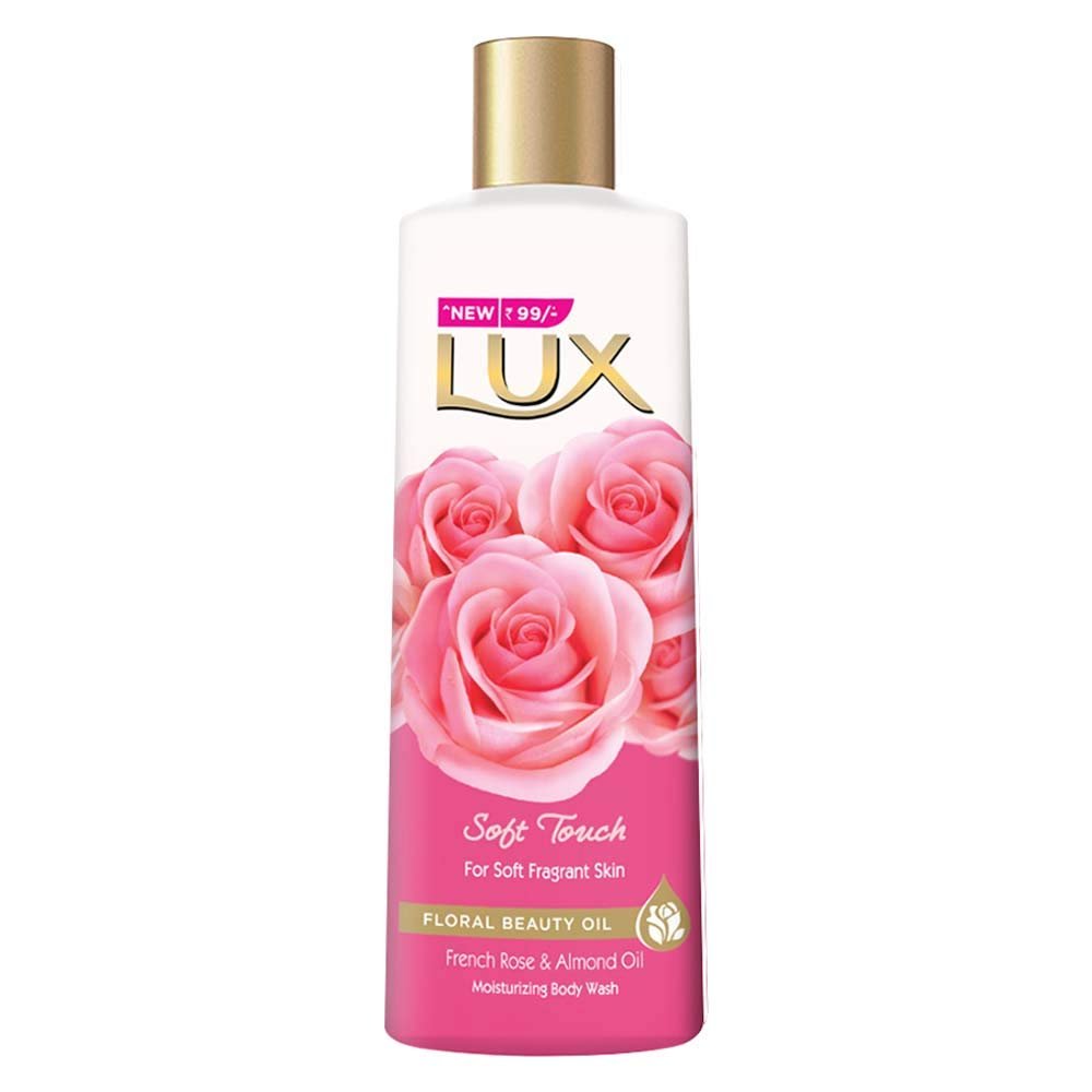 Lux Soft Touch Body Wash with French Rose and Almond Oil, 235ml