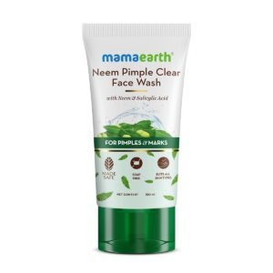 Mamaearth Pimple Clear Face Wash with Neem & Salicylic Acid 150 ml |Fights Pimples & Acne|Reduces Marks|Purifies Skin|Gently Cleanses|For All Skin Types|Controls Excess Oil | For Men and Women