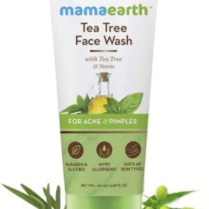 Mamaearth Tea Tree Natural Face Wash for Acne & Pimples Wash 100 ml - For Normal & Dry Skin