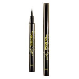 Maybelline New York Eyeliner, Flexi-tip Applicator, Quick-drying Formula, Long-lasting, The Colossal Liner, Black, 1.2g