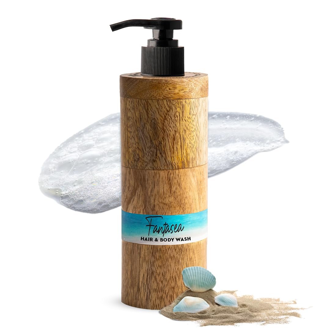 Mintree Organic Ocean Moisturizing Body Wash for Dry Skin with Ceramide&Collagen For Lazy People Who Don’t Put Body Lotion| Prevents Body Acne| SLS Free| Strong Fragrance| Shower Gel for Men & Women (Fantasea)