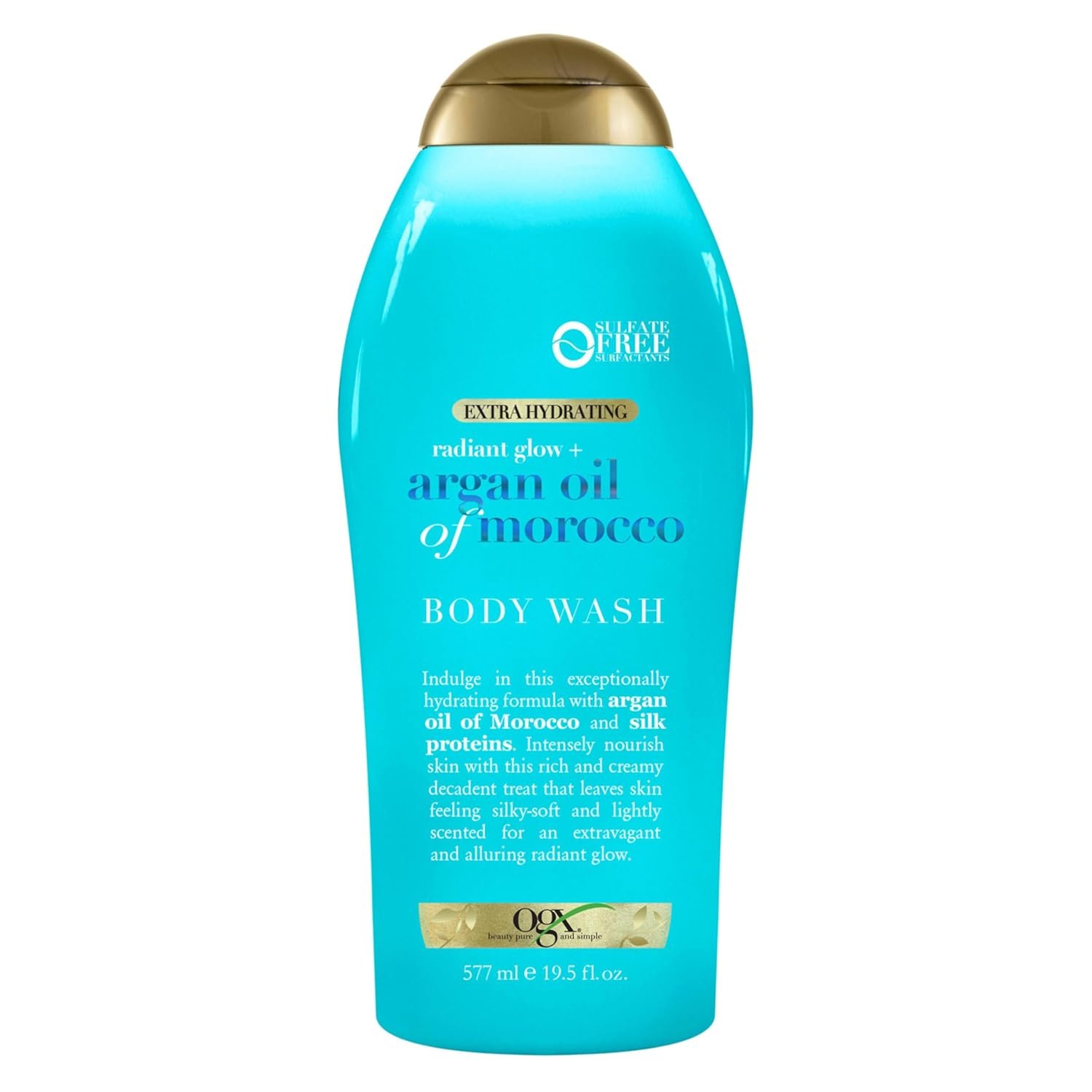 OGX Radiant Glow + Argan Oil of Morocco Extra Hydrating Body Wash, 19.5 Ounce by OGX