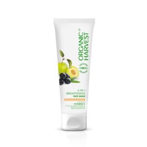 Organic Harvest 6-in-1 Brightening Face Wash: Kakadu Plum & Acai Berry | Daily Use Facewash For Men & Women | 100% American Certified Organic | Sulphate & Paraben-Free 100gm
