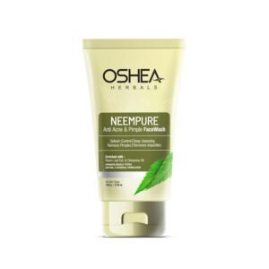 Oshea Herbals Neempure Anti Acne & Pimple Face Wash for Men and Women | Deep Cleansing with Neem Extract & Cinnamon Oil | Reduces Pimple & Acne with Controlled Sebum 150g