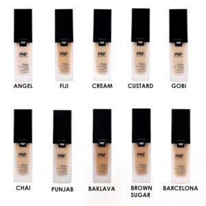 PNF PROFESSIONAL Flawless Finish Foundation | Full Coverage Liquid Foundation | Long Lasting, Waterproof | Buildable Full Coverage | Lightweight | Easy to Blend | 30ml (BROWN SUGAR, 30ml)