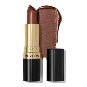 Revlon Super Lustrous Lipstick, High Impact Lipcolor with Moisturizing Creamy Formula, Infused with Vitamin E and Avocado Oil in Nude / Brown Pearl, Iced Mocha (315)