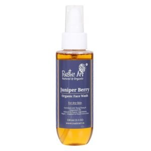 Rustic Art Organic Juniper Berry Face Wash For Dry Skin, 100 ml
