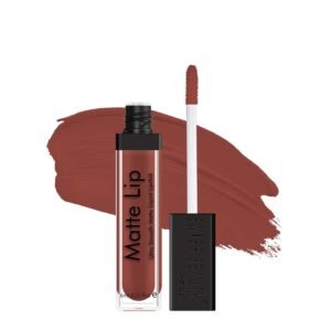 Swiss Beauty Ultra Smooth Matte Lip Liquid Lipstick, Smooth Lip Color, Weightless Finish, Silky Matte Finish, Shade- Cafe, 6ml