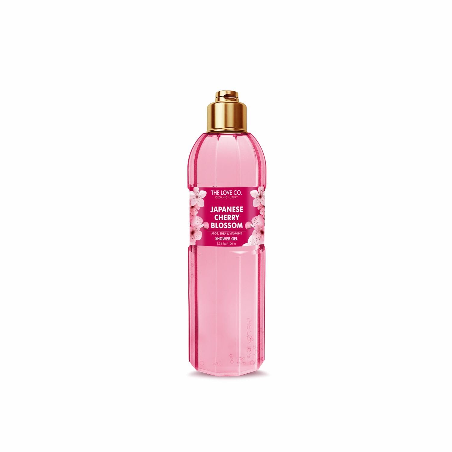 THE LOVE CO. Japanese Cherry Blossom Bath & Shower Gel - 100% Vegan Body Wash for Women & Men - Hydrating & Long-Lasting Scent - Paraben-Free - 100ml