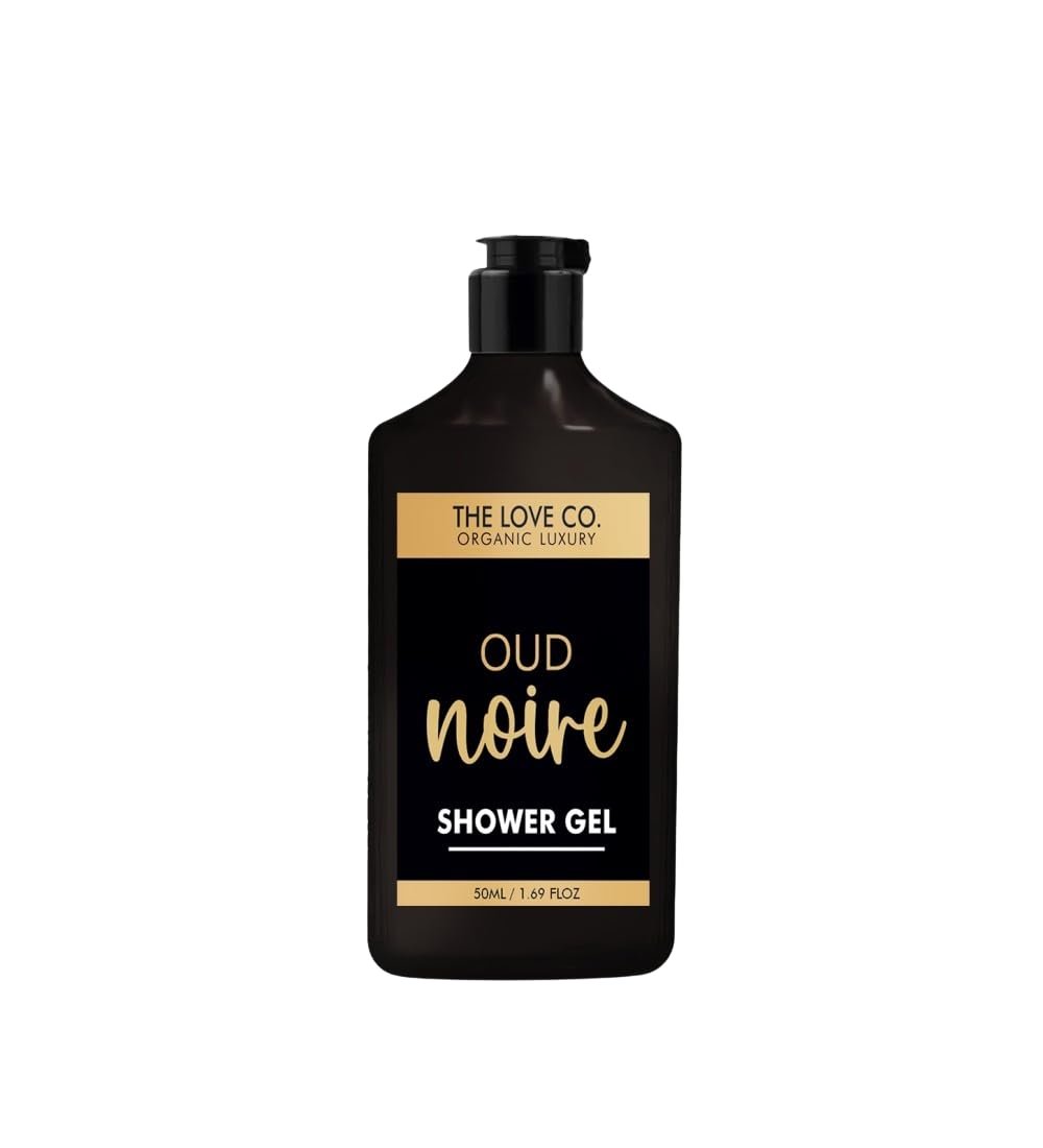 THE LOVE CO. Oud Noire Body Wash 50Ml - Luxury Body Wash for Women - Organic & Vegan - Shower Gel Women - 100% Vegan - Luxury Beauty - Body Skin Care Products
