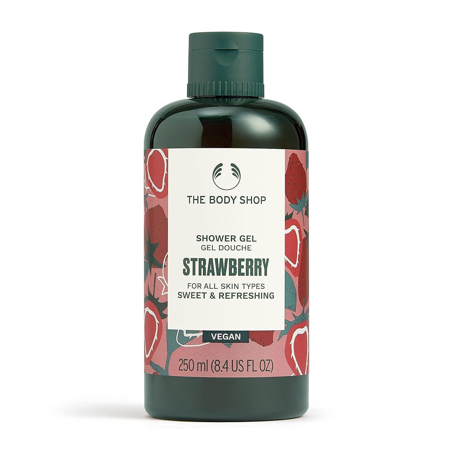 The Body Shop Strawberry Shower Gel , 250 ML - All Skin Types | Cleanse & Refresh | Vegan