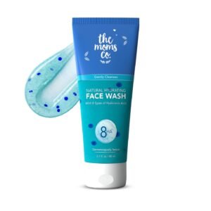 The Moms Co. Natural Hydrating Face Wash With 8 Types Of Hyaluronic Acid & White Mushrooms | For Soft & Supple Skin | For Dry Skin| 80 GM