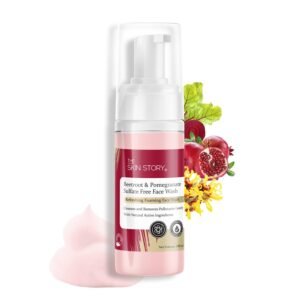 The Skin Story Pore Cleansing Foaming Face Wash to Gentle, Repairs Damage Skin With Beetroot & Pomegranate Sulphate Free, Dermatologically Tested 100ml