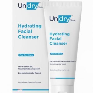 Undry Hydrating Face Wash for Dry Skin (100 ml) Gentle Deep-Cleansing Facewash Cleanser for Face, Non-Drying Face Wash for Women & Men Face Wash with Niacinamide, Pro-Vitamin B5 & Glycerin