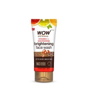 WOW Skin Science Brightening Vitamin C Face Wash | All Skin Types | Glowing Bright Skin | Refreshing | Paraben & Sulphates Free | Face Wash for Women & Men | 50 ml